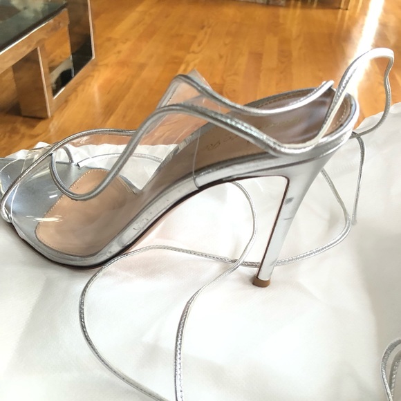 Gianvito Rossi PVC Slingback Pumps
Silver & Clear - Picture 8 of 13